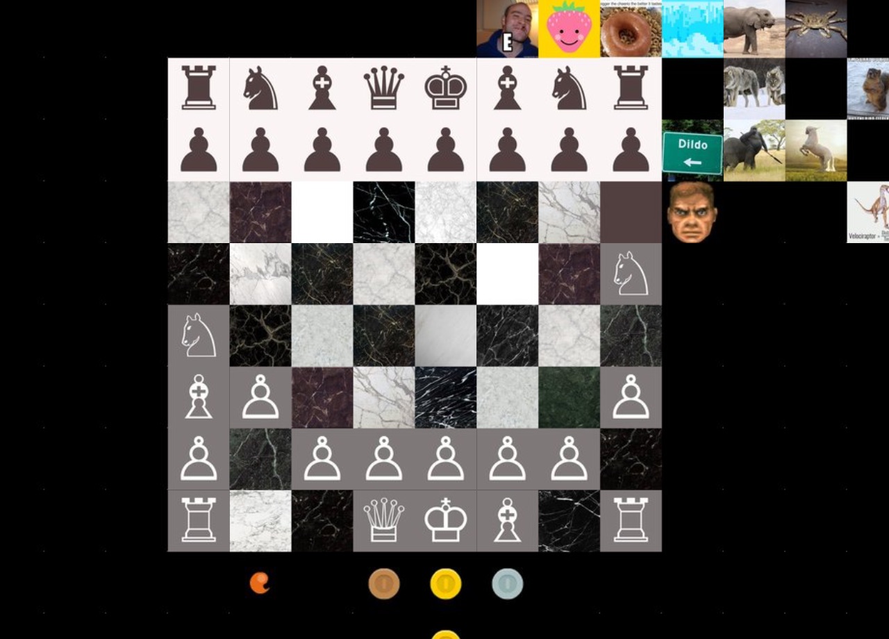A chess board.